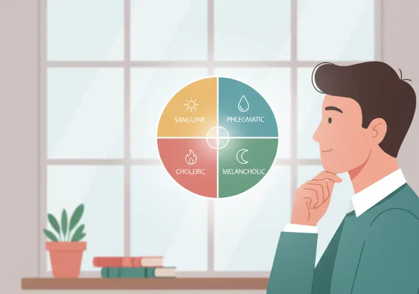 Person reflecting on their temperament