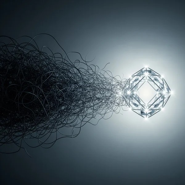 Abstract art of clarity from a temperament test.