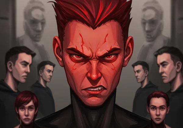 A person showing impatience, others appearing stifled.
