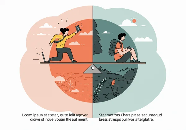 A person finding balance between work and relaxation.