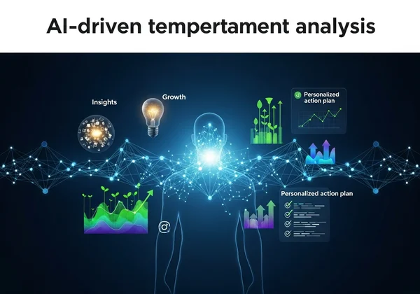 Abstract AI analysis with insights, growth.